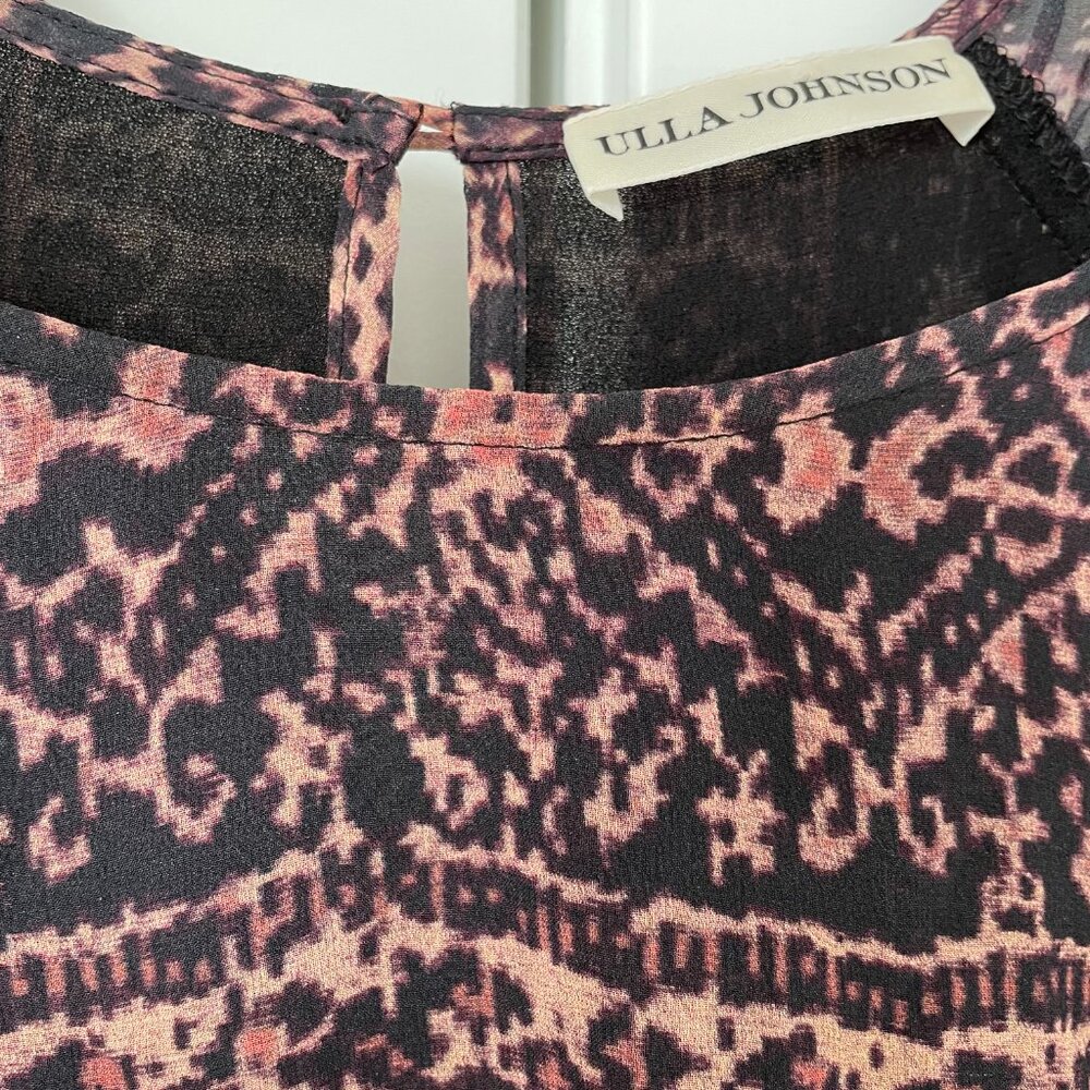 ULLA JOHNSON 4 Small, Ikat Aicha Silk Dress - Picture 4 of 7